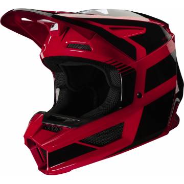 Motocross Helm Fox V2 Hayl , rot/schwarz für Kinder