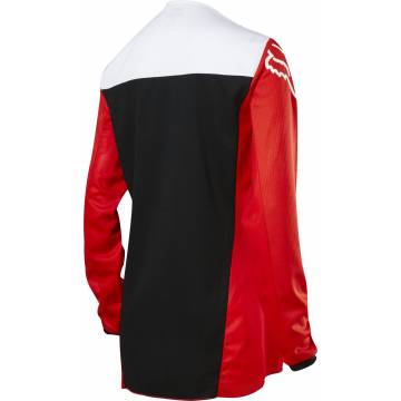 Motocross Jersey Fox WMNS 180 Fyce , rot/weiss/schwarz Rückansicht