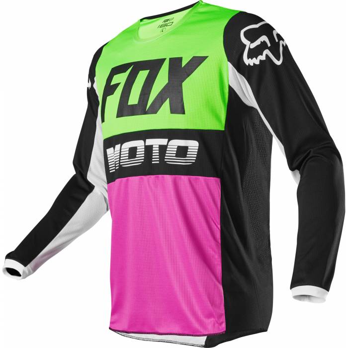 Motocross Jersey Fox Youth 180 Fyce, bunt Motocross Jugend