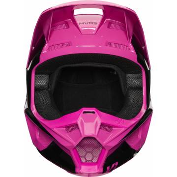 Motocross Helm Fox V1 Prix ,  pink/schwarz Vorderansicht