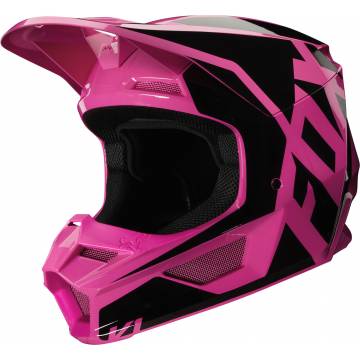Fox Helm V1 Prix Motocross, pink/schwarz
