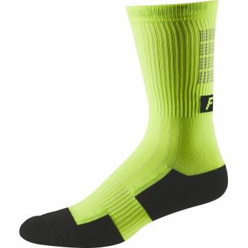 FOX MTB Socken Trail Cushion | 8" lang | neon gelb