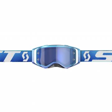 Scott Prospect Motocross Brille, blau/weiss Vorderansicht