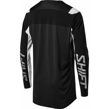 Shift Blue Label Archival LE Motocross Jersey 2020 Rückseite, schwarz/weiss