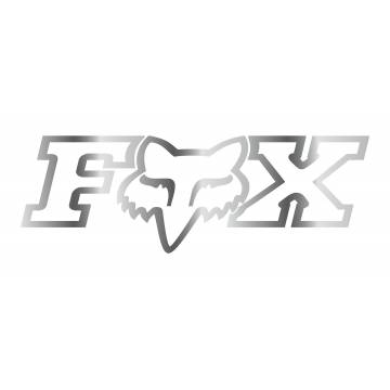 Fox F-Head-X Sticker 28", chrom