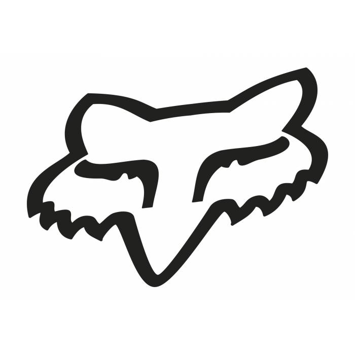 Fox Head Sticker, 03267-001-OS Fox Head Sticker, 03267-001-OS