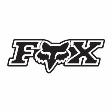Fox Corporate Sticker 7", schwarz/weiss
