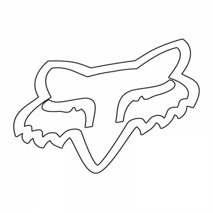 Fox Head Sticker, 14911-008-OS Fox Head Sticker, 14911-008-OS