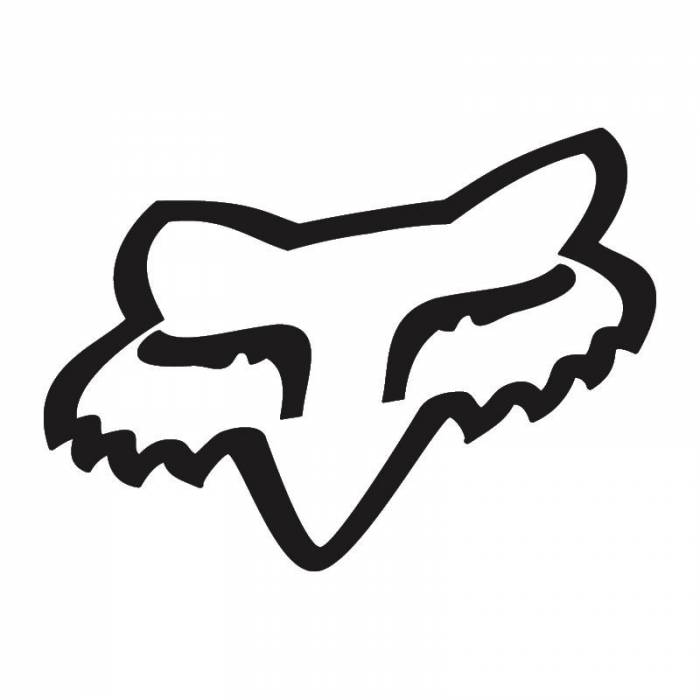 Fox Head Sticker, 14911-001-OS Fox Head Sticker, 14911-001-OS