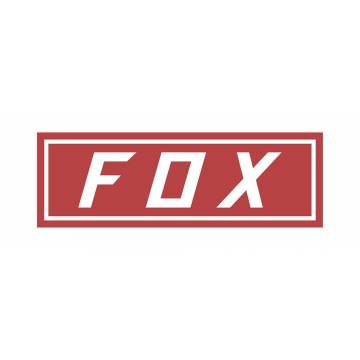 Fox Bumper Sticker 7,5", rot/weiss