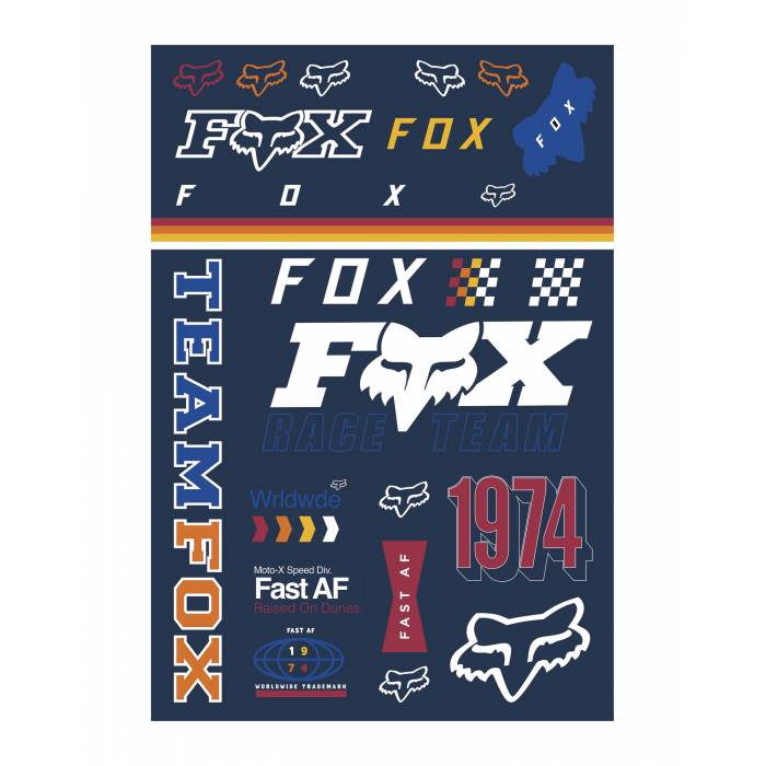 Fox Murc Track Pack Stickerbogen, 23663-922-OS Fox Murc Track Pack Stickerbogen, 23663-922-OS