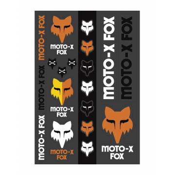 Fox Heritage Track Pack Stickerbogen, 23389-135-OS