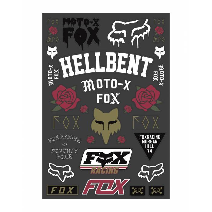 Fox Mata Track Pack Stickerbogen, 23665-922-OS Fox Mata Track Pack Stickerbogen, 23665-922-OS