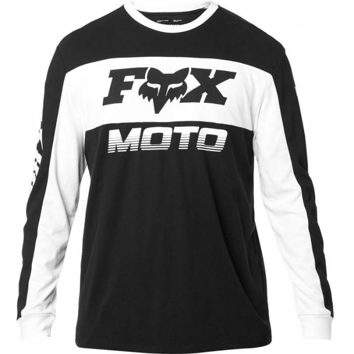 FOX Charger Airline Longsleeve, schwarz/weiss, 24122-018