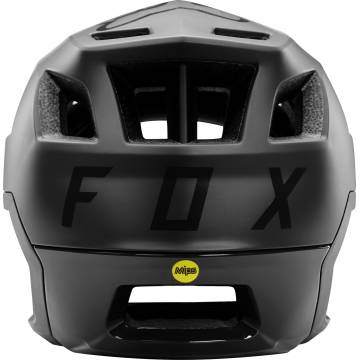 FOX Dropframe Pro Mountainbike Helm | schwarz matt | 26800-001 Rückansicht