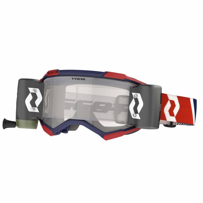 SCOTT Fury WFS Motocross Roll-Off Brille, rot/blau, 278596-1228113 SCOTT Fury WFS Motocross Roll-Off Brille, rot/blau, 278596-1228113