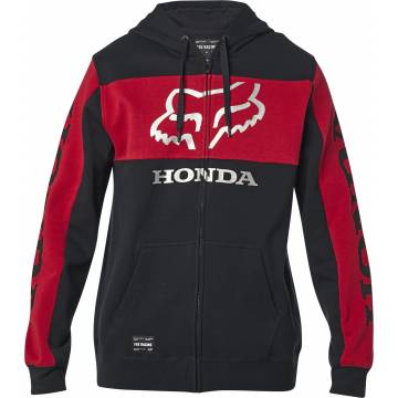 FOX Honda Zip Hoodie, schwarz/rot, 25955-017