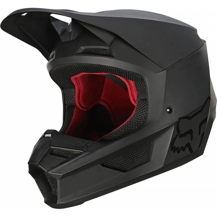 FOX V1 Matte Motocross Helm | schwarz matt | 27740-255