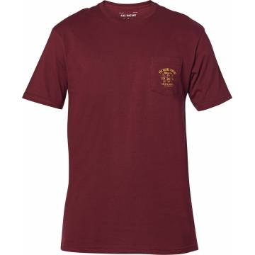 FOX Wrenched Premium Pocket T-Shirt, dunkelrot, 26015-527
