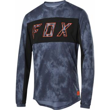 FOX Ranger DR Elevated Mountainbike langarm Shirt, dunkelblau, 26143-305