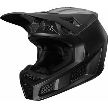 FOX V3 RS Solids Motocross Helm | matt schwarz | 27732-255
