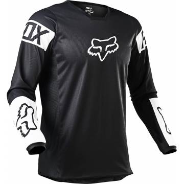 FOX 180 Revn Motocross Jersey | schwarz-weiß | 25762-018 Seitenansicht