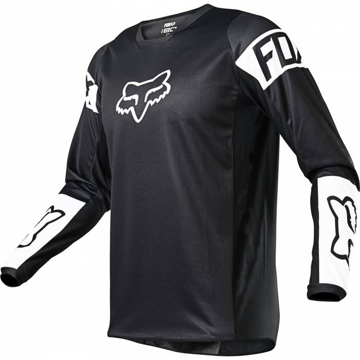 FOX 180 Revn Motocross Jersey | schwarz-weiß | 25762-018