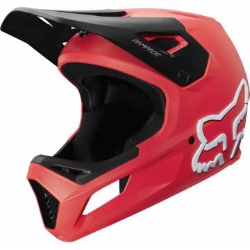 FOX Kinder MTB Downhill Fullface Helm Rampage | rot