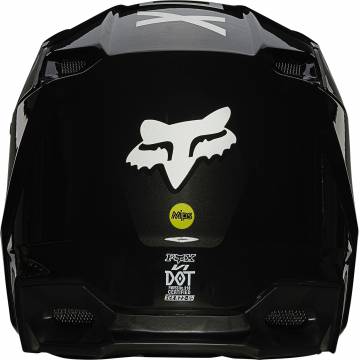 FOX V1 Revn Kinder Motocross Helm | schwarz-weiß | 25876-018 Ansicht hinten
