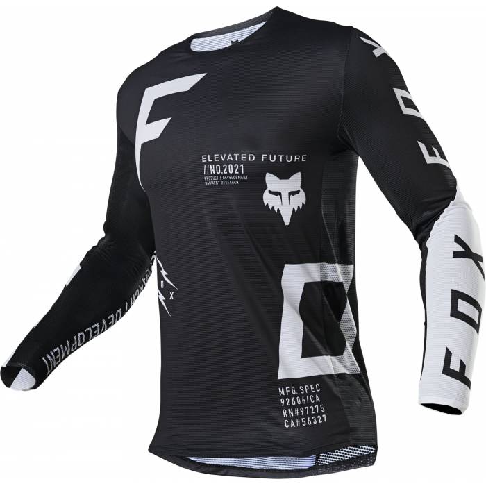 FOX Flexair Jersey Rigz | schwarz weiß | 26271-001 FOX Flexair Jersey Rigz | schwarz weiß | 26271-001