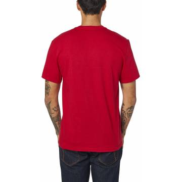 FOX T-Shirt Legacy Moth | rot | 24578-555 Ansicht Rückseite angezogen