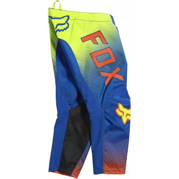 FOX 180 Kids Motocross Hose Oktiv | blau neongelb | 25883-002 Seitenansicht