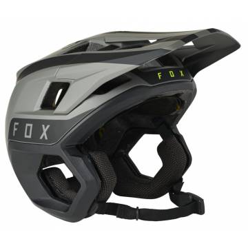 FOX Mountainbike Helm Dropframe Pro | schwarz grau | 27493-001 Seitenansicht