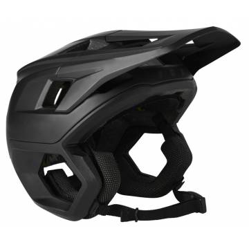 FOX Dropframe Pro Mountainbike Helm | schwarz matt | 26800-001 Seitenansicht