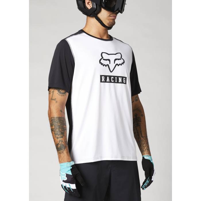 FOX MTB Jersey Ranger Block | kurzarm | weiß schwarz | 27311-008 FOX MTB Jersey Ranger Block | kurzarm | weiß schwarz | 27311-008