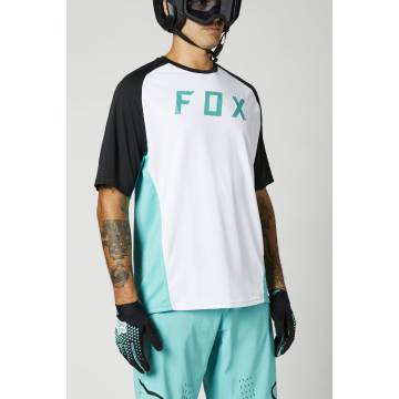 FOX MTB Jersey Defend | kurzarm | weiß schwarz blau | 27630-176