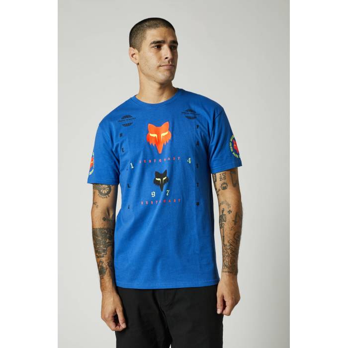 FOX Herren Premium T-Shirt Mawlr | blau | 26958-159