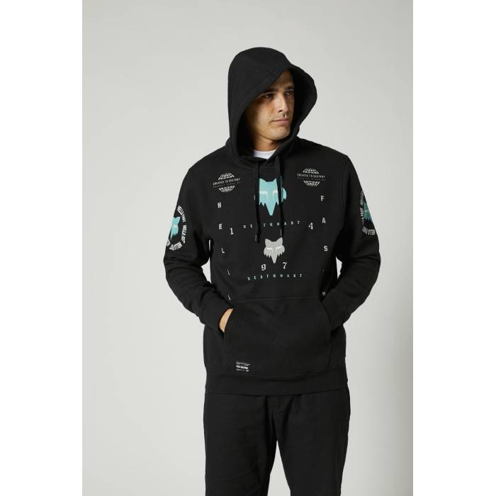 FOX Herren Hoodie Mawlr | schwarz | 26957-001 Ansicht Kapuze FOX Herren Hoodie Mawlr | schwarz | 26957-001 Ansicht Kapuze