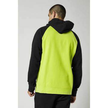 FOX Hoodie Emplem Raglan | neon gelb | 26889-130 Ansicht Rückseite