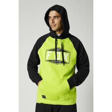 FOX Hoodie Emplem Raglan | neon gelb | 26889-130 Ansicht Kapuze