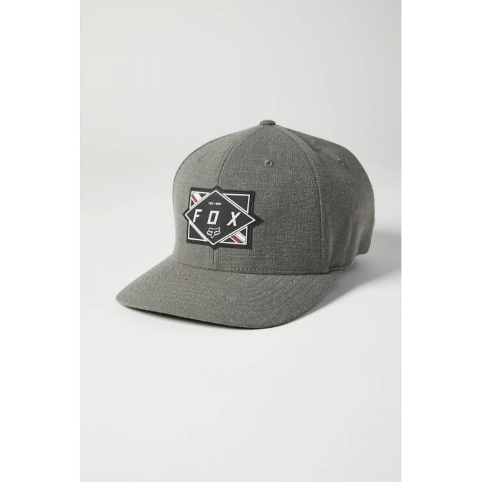 FOX Cap Burnt | Flexfit | grau | 27095-052 FOX Cap Burnt | Flexfit | grau | 27095-052