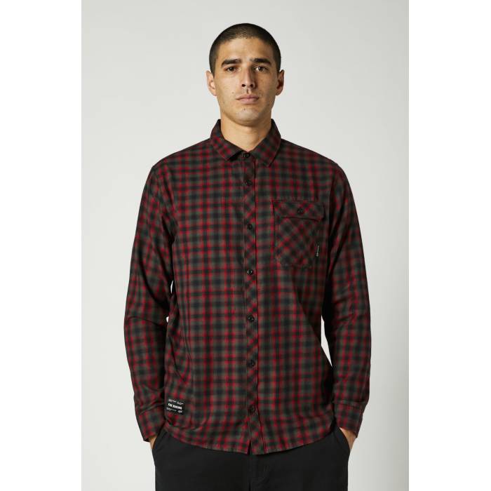 FOX Hemd Reeves Woven | rot schwarz | 26896-017 FOX Hemd Reeves Woven | rot schwarz | 26896-017