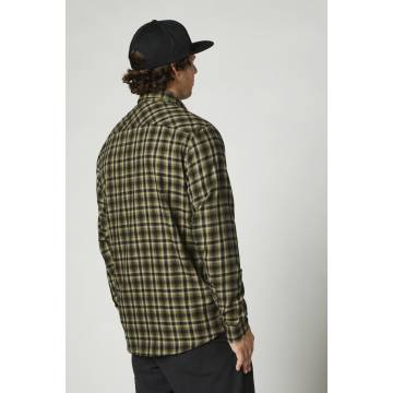 FOX Hemd Reeves Woven | olivgrün schwarz | 26896-099 Ansicht Rückseite