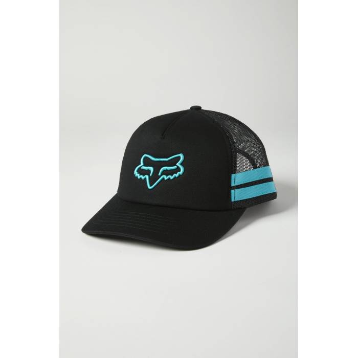 FOX Damen Cap Boundary Trucker | Snapback | schwarz türkis | 26594-176 FOX Damen Cap Boundary Trucker | Snapback | schwarz türkis | 26594-176