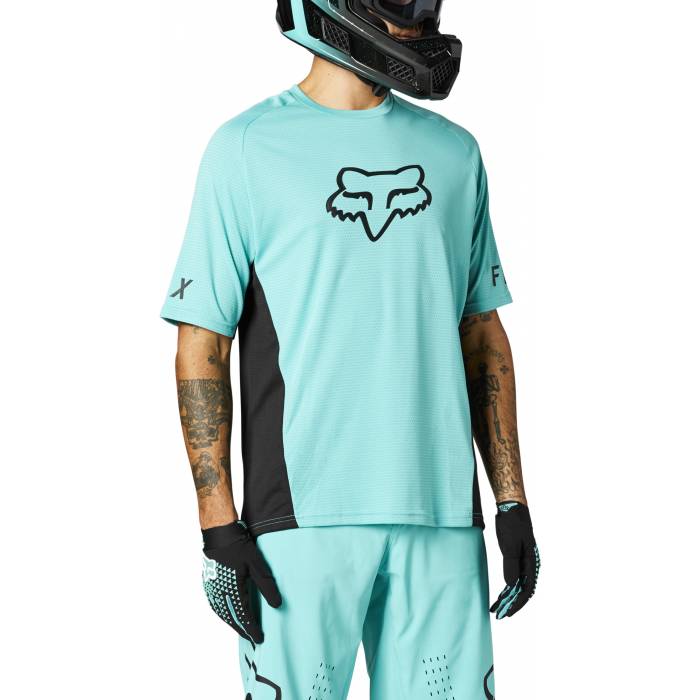 FOX MTB Jersey Defend | kurzarm | hellblau | 27310-176 FOX MTB Jersey Defend | kurzarm | hellblau | 27310-176