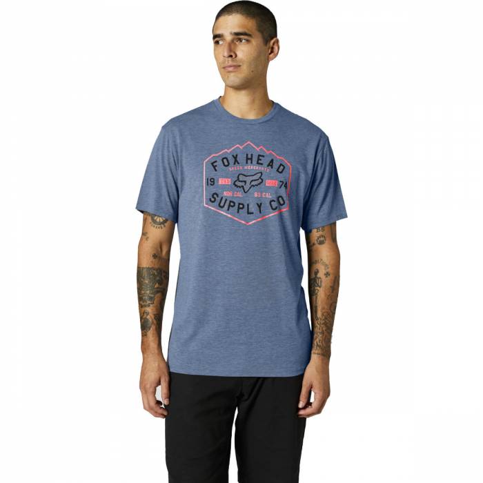 FOX Tech T-Shirt Backbone | dunkelblau | 26974-034 FOX Tech T-Shirt Backbone | dunkelblau | 26974-034