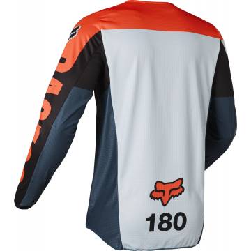 FOX 180 Jersey Trice | grau orange | 26728-230 Ansicht Rückseite