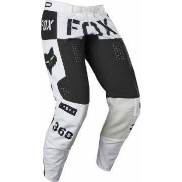 FOX 360 Motocross Hose Nobyl | weiß schwarz | 28141-018 Ansicht Rückseite