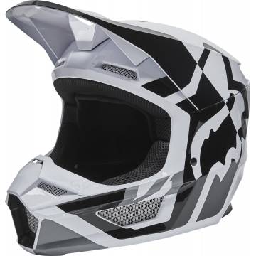 FOX V1 Motocross Helm Lux | schwarz weiß | 28001-018