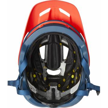 FOX Speedframe Pro MTB Helm | dunkelblau orange | 27505-203 Halbschale